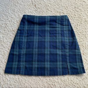 John Galt plaid mini skirt
